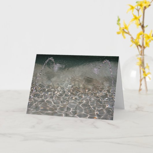 Fountain Spray Kaart (Gele Bloem)