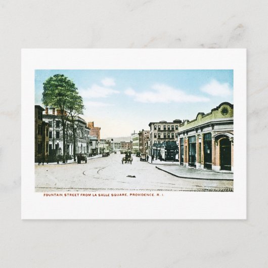 Fountain Street, Providence, Rhode Island Briefkaart (Voorkant)