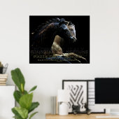Fountian of Neptune-Zee Horses Poster (Thuiskantoor)