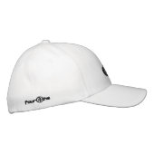 Four4ths - zwarte logo voor/zijkant geborduurde pet (Rechts)