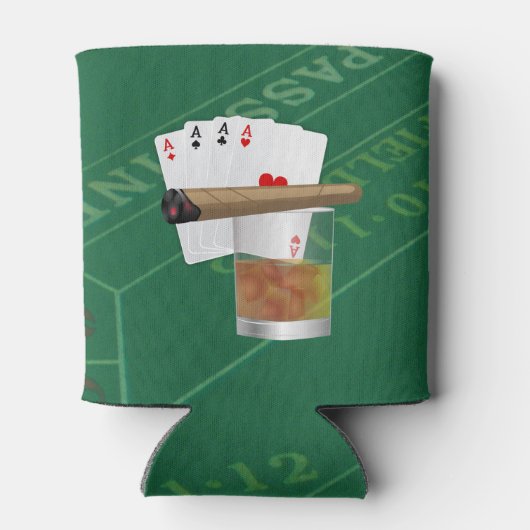 Four Aces, A Drink and A Cigar Blikjeskoeler (Achterkant)