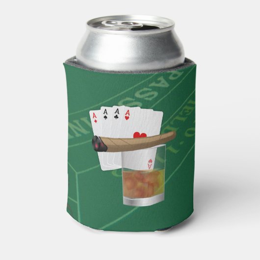 Four Aces, A Drink and A Cigar Blikjeskoeler (Blikje Achterkant)