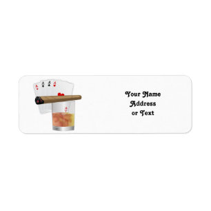 Four Aces, A Drink and A Cigar Etiket