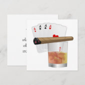 Four Aces, A Drink and A Cigar Kaart (Voorkant / Achterkant)