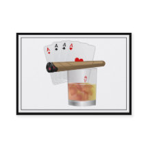 Four Aces, A Drink and A Cigar
