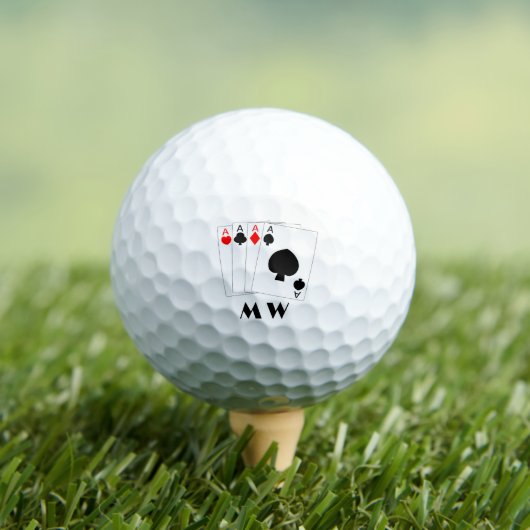 Four Aces Design Met Monogram Golfballen (Insitu Shirt)