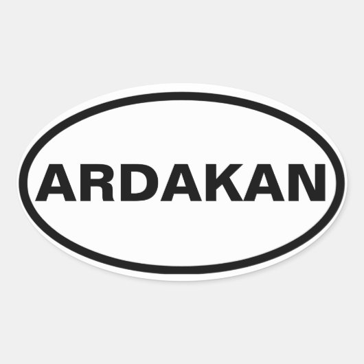 FOUR Ardakan Ovale Sticker (Voorkant)