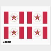FOUR Birmingham, Alabama Flag Rechthoekige Sticker (Vel)