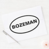 FOUR Bozeman, Montana Ovale Sticker (Envelop)