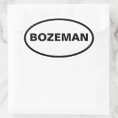 FOUR Bozeman, Montana Ovale Sticker (Tas)