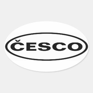 FOUR Česko Ovale Sticker