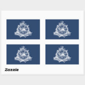 FOUR Charleston, SC Flag Rechthoekige Sticker (Vel)