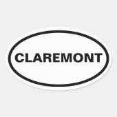FOUR Claremont Ovale Sticker (Voorkant)