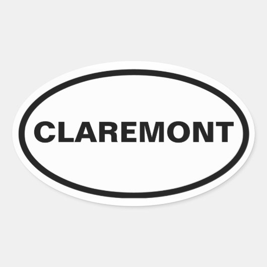 FOUR Claremont Ovale Sticker (Voorkant)