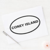 FOUR Coney Island Ovale Sticker (Envelop)