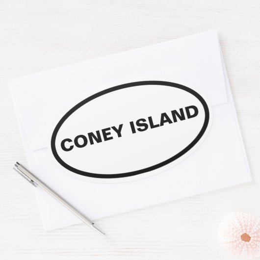 FOUR Coney Island Ovale Sticker (Envelop)