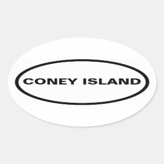 FOUR Coney Island Ovale Sticker