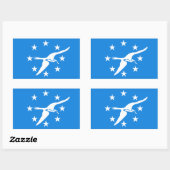 FOUR Corpus Christi Flag Rechthoekige Sticker (Vel)