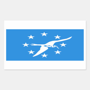 FOUR Corpus Christi Flag Rechthoekige Sticker
