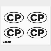 FOUR Crotona Park "CP" Ovale Sticker (Vel)