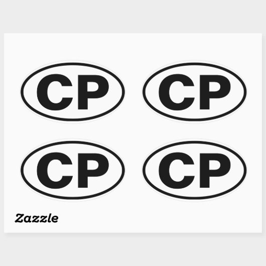 FOUR Crotona Park "CP" Ovale Sticker (Vel)