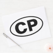 FOUR Cypress Park "CP" Ovale Sticker (Envelop)