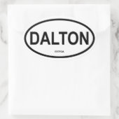FOUR Dalton, Georgia Ovale Sticker (Tas)