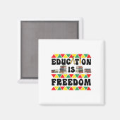 Four de Black History Month met vrijheid Magneet (Voorkant / Achterkant)