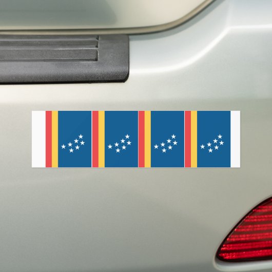 FOUR Durham Flag Bumpersticker (Op auto)