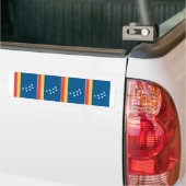 FOUR Durham Flag Bumpersticker (Op Truck)