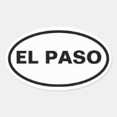 FOUR El Paso Ovale Sticker (Voorkant)