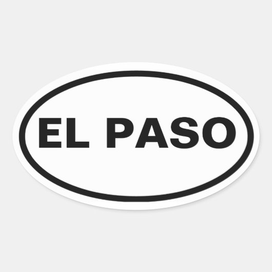 FOUR El Paso Ovale Sticker (Voorkant)