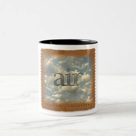 Four Elements - Air - Coffee Mug Tweekleurige Koffiemok (Center)