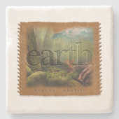 Four Elements - Earth - Coaster Stenen Onderzetter (Voorkant)