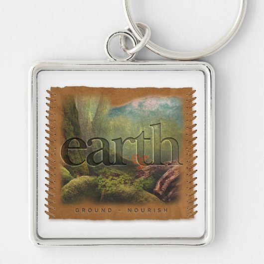 FOUR ELEMENTS - Earth - Keychain (Voorkant)