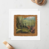 Four Elements - EARTH - Personalized Notecard Notitiekaartje (Voorkant / Achterkant in situ)