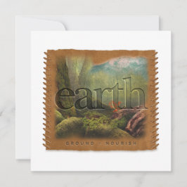 Four Elements - EARTH - Personalized Notecard Notitiekaartje
