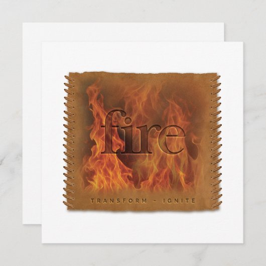 Four Elements - FIRE - Personalized Notecard Notitiekaartje (Voorkant / Achterkant)
