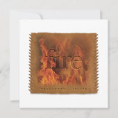 Four Elements - FIRE - Personalized Notecard Notitiekaartje (Voorkant)
