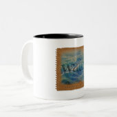 Four Elements - Water - Coffee Mug Tweekleurige Koffiemok (Voorkant links)
