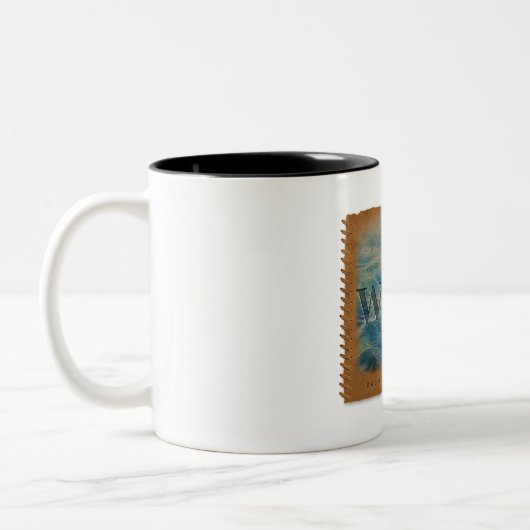 Four Elements - Water - Coffee Mug Tweekleurige Koffiemok (Links)