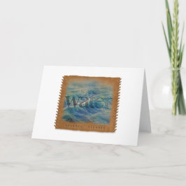 Four Elements - Water - Greeting Card Bedankkaart