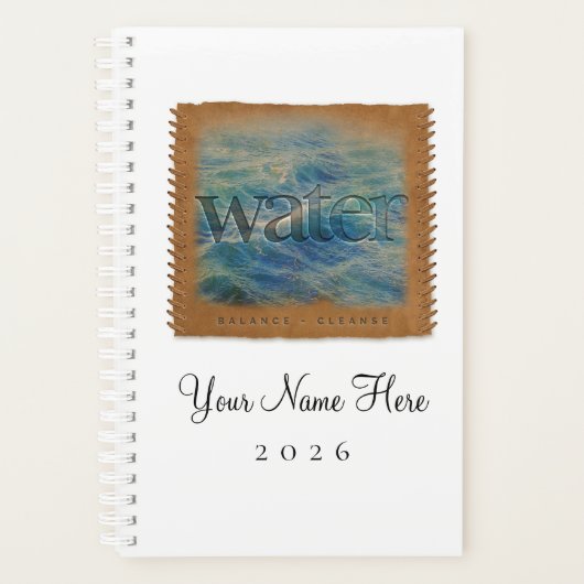 Four Elements - WATER - Personalized Day Planner (Voorkant)