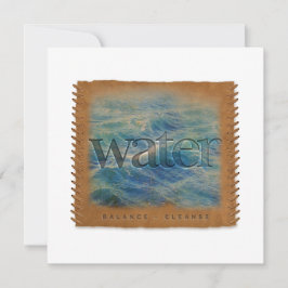 Four Elements - WATER - Personalized Notecard Notitiekaartje