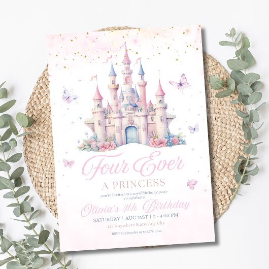 Four Ever A Princess Roze Meisje 4e Verjaardagsfee