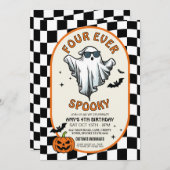 Four Ever beroemd gemaakt door Spooky Ghosts Bats  Kaart (Voorkant / Achterkant)