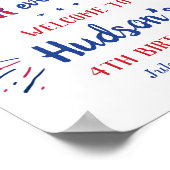 Four Ever Free! 4 juli 4e verjaardagsfeestje Poster (Hoek)