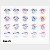 Four Ever Free! 4 juli 4e verjaardagsfeestje Ronde Sticker (Vel)