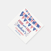 Four Ever Free! 4 juli 4e verjaardagsfeestje Servet (Hoek)