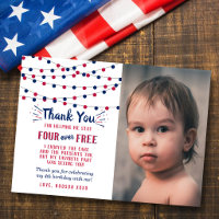 Four Ever Free! 4 juli 4e verjaardagsfoto